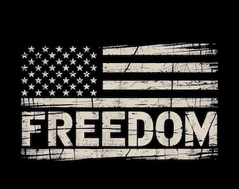 Patriottische grunge Amerikaanse vrijheid PNG, noodlijdende Amerikaanse vlag digitale download, vintage patriottische shirtontwerp voor Veteranendag
