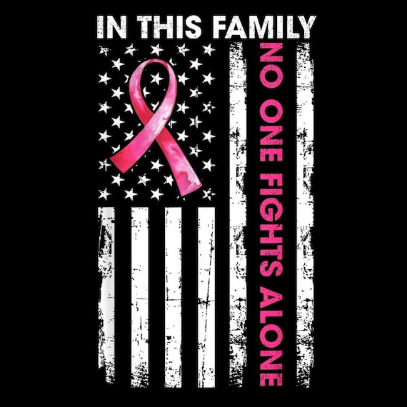 In This Family No One Fights Alone PNG, Breast Cancer Awareness