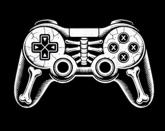 Skeleton Gamer PNG, Video Games, Halloween Gaming, Spooky Season, Funny Gamer Gift, Skeleton Shirt, Gaming Lover