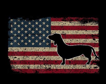 Patriotic Dog Flag PNG, American Flag Dog Silhouette Clipart, 4th of July Pet Lover Design, USA Pride PNG, Transparent Background