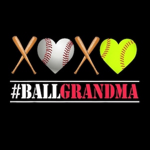 Ball Grandma PNG,Softball Baseball Grandma Design,Sports Grandma Sublimation, Proud Grandma Digital File,Cricut PNG T-Shirt,Sublimation PNG