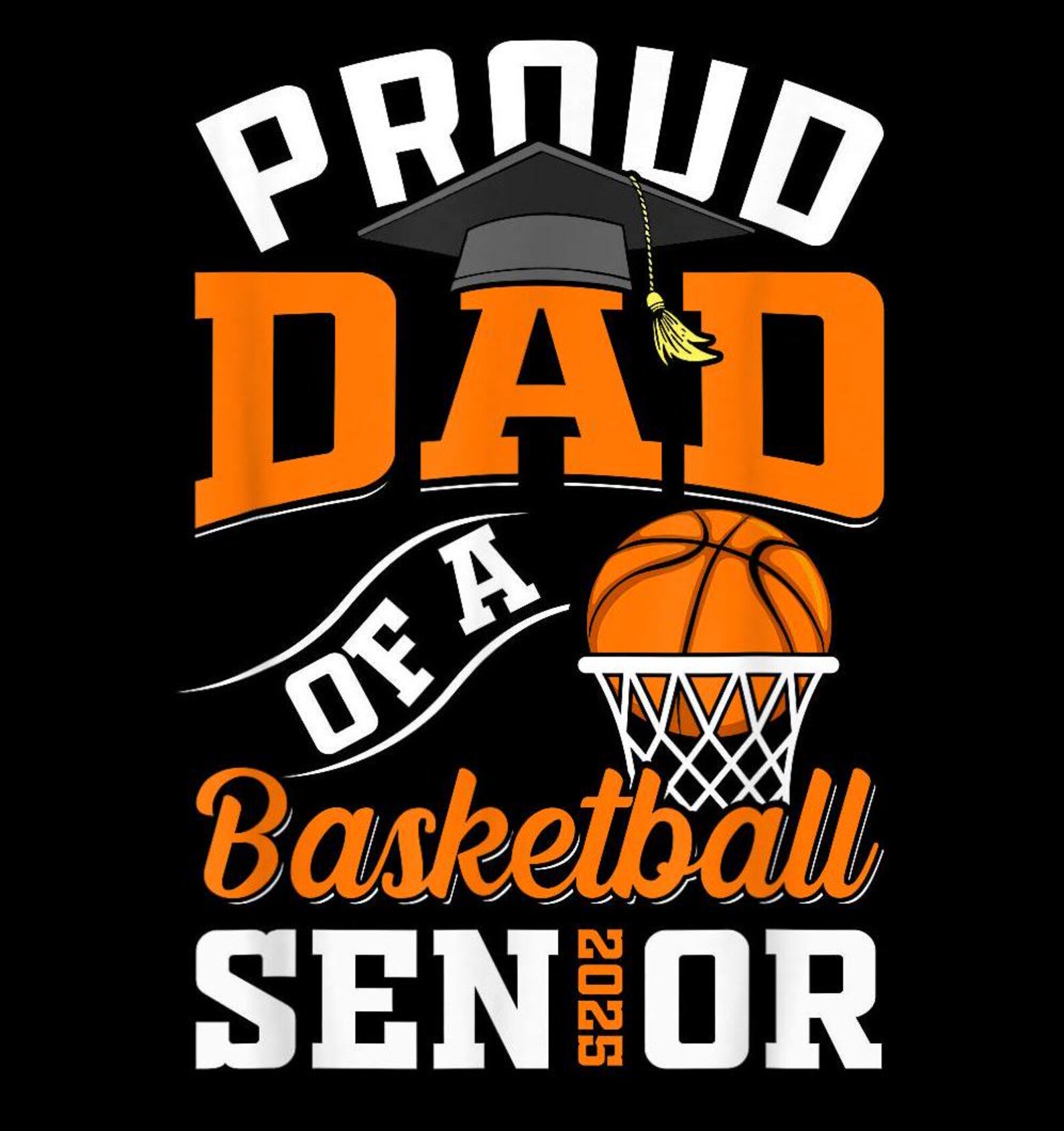 Proud Basketball Senior 2025 Graduation PNG - Basketball Senior Design ...