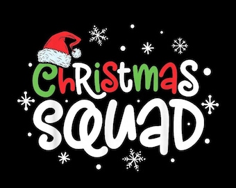 christmas squad png, Cute Holiday Matching Crew Design, Christmas Family Shirts, Festive Group Theme, PNG with transparent background