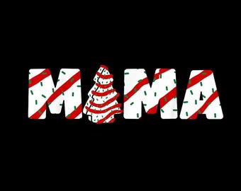 christmas mama png, Festive Holiday Mom Design, Cute Gingerbread & Bow Art, Christmas Mom Shirt Theme, PNG with transparent background