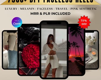 7500+ Faceless Aesthetic Videos for Instagram Reels, DFY Faceless Instagram Reels, Digital Marketing, MRR PLR Master Resell Rights