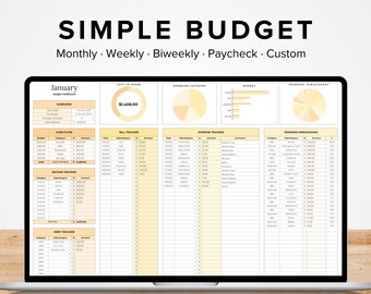 monthly budget spreadsheet, expense tracker, biweekly paycheck, budget planner book, happy planner classic budget, bill tracker