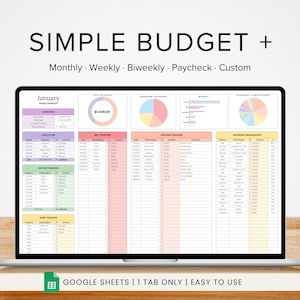 monthly budget, best monthly budget spreadsheet, easy expense tracker google sheets, budget binder, fortnight budget, simple debt excel