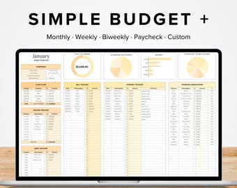 simple monthly budget spreadsheet, party budget planner, expense planner, excel planner, budget tracker, easy budget template google sheets