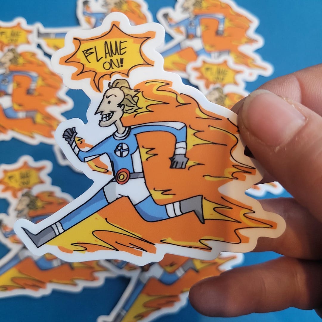 Johnny Storm Sticker - Etsy