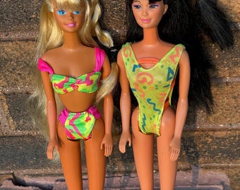 Barbie And Kira Hawaiian Fun Doll Set of 2  1990 *MINT CONDITION!*