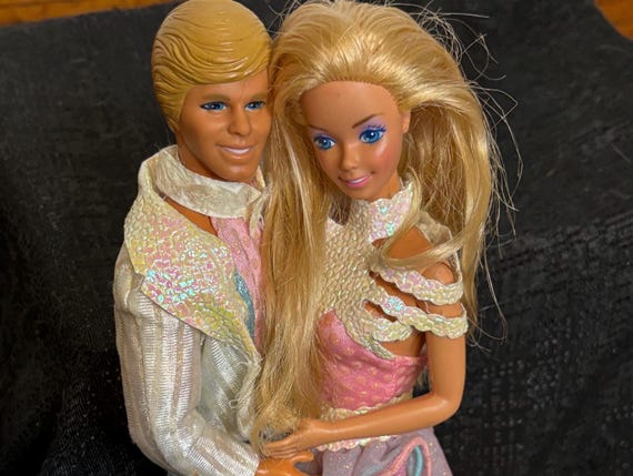 Ice Capades Barbie and Ken 1989 Restored - Etsy