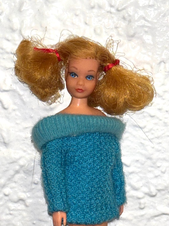 SKIPPER Mattel #2235 best buy robe jaune et bleu 1978 vintage