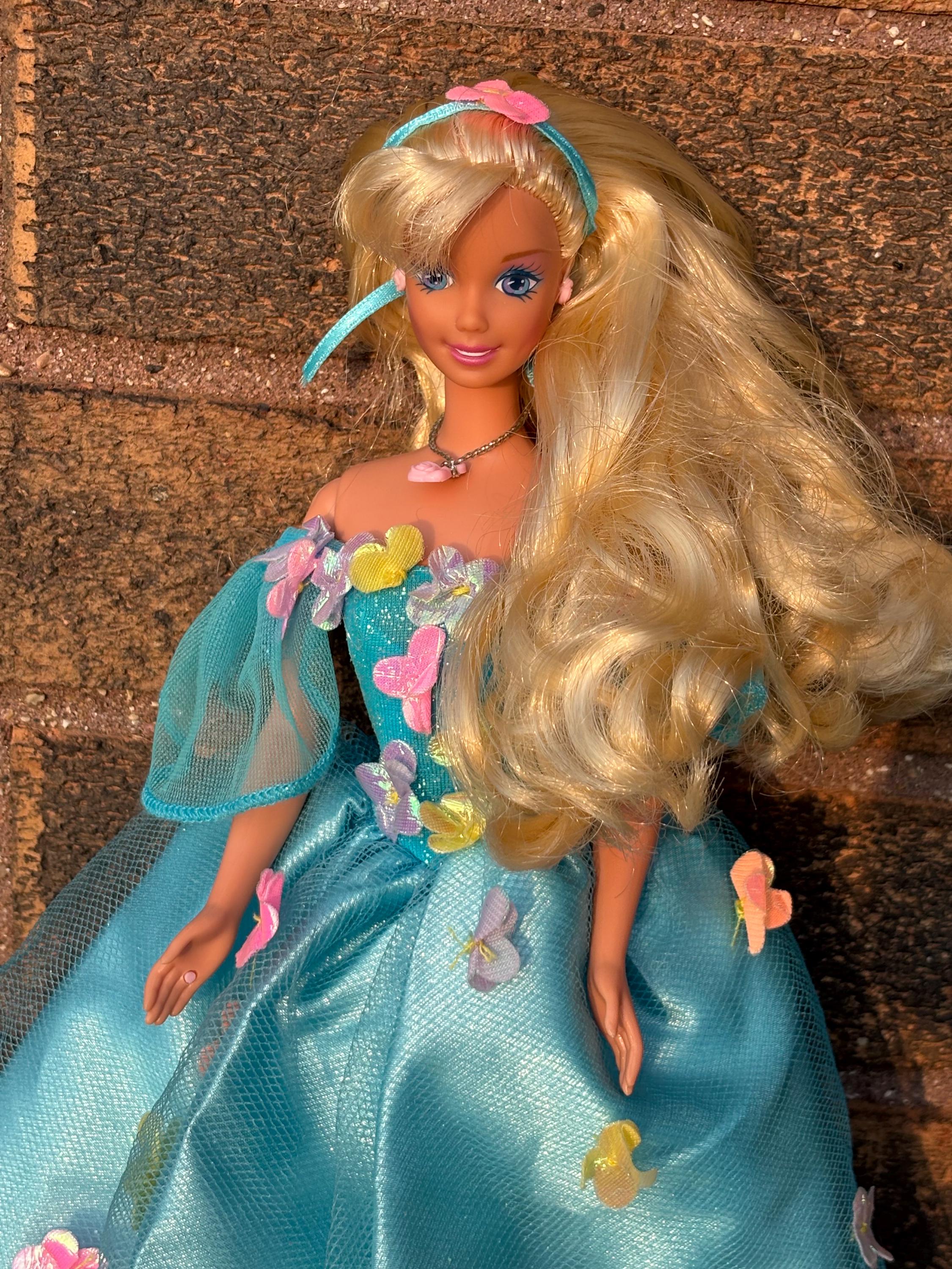 Barbie Tenue Songbird 1995 - Très Bon état - Cheveux Pailletés - Mattel