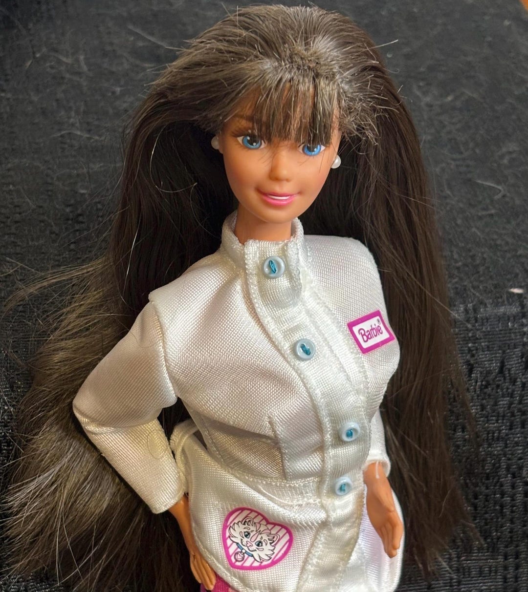 Pet Doctor Barbie Doll 1996 Restored - Etsy