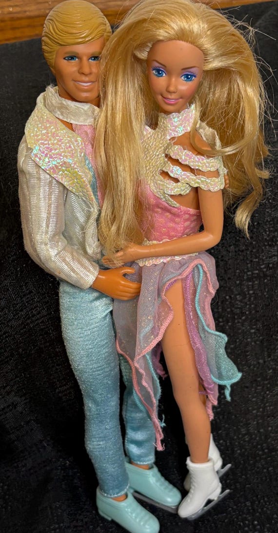 Ice Capades Barbie and Ken 1989 Restored - Etsy
