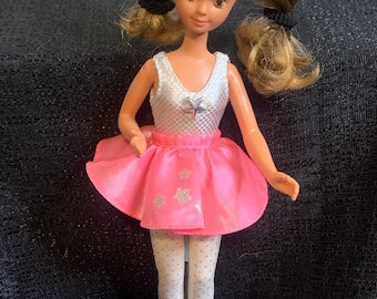 Barbie Skipper Teen Fun Cheerleader Doll 1987 Restored w/o Pom Poms