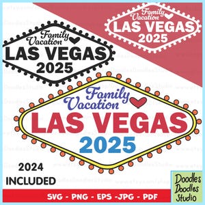 2025 Family Vacation Las Vegas SVG PNG,  2024 Family Shirt Vacay Trip Svg, Editable Svg, Summer Trip Svg, Camping Trip, Sublimation  Cricut