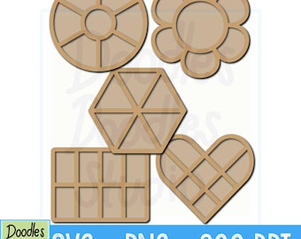 Bead Tray SVG Bundle, Glowforge Laser Cut File (Digital Download)