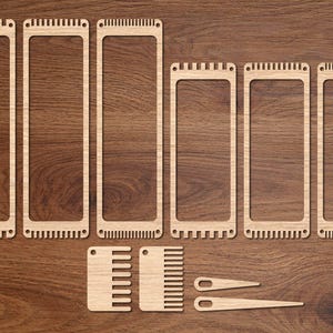 Bookmark, Bracelet Looms SVG Bundle, Glowforge Laser Cut File (Digital Download)