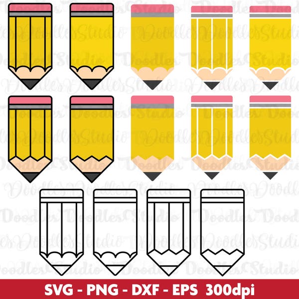 Pencil Svg - Etsy
