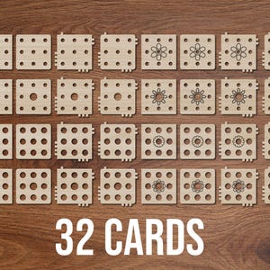 Tablet Weaving Cards SVG File, Laser Cut Weaving Cards, Card Weaving Template, Instant Download