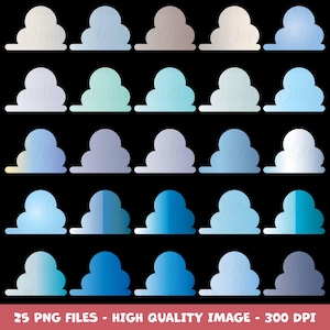 Toy Story Clouds, Fluffy Clouds png, Andys Clouds PNG, Gradient Clouds Bundle, Nursery Clouds, Cut Files Silhouette, Cricut