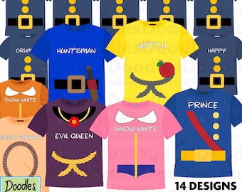 Snow White & the 7 Dwarfs -14  Different Designs Svg Bundle Cricut