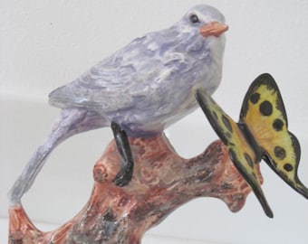 Handcrafted Hawaiian Bird and Butterfly by Marianne of Maui