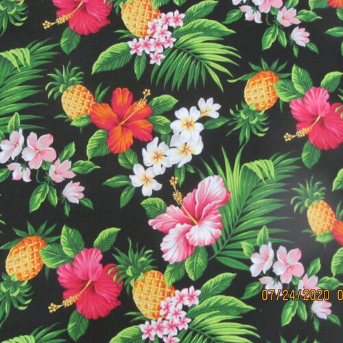 Marianne of Maui Hawaiian Quilting Fabric Hawaiian Christmas Etsy