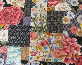 Marianne of Maui Hawaiian Quilting Fabric Oriental Patch Motif