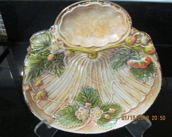 Art Nouveau Strawberry Shell Soap Dish by Marianne of Maui