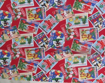 Marianne of Maui Hawaiian Quilting Fabric Hawaiian Christmas Cards 2021 RED