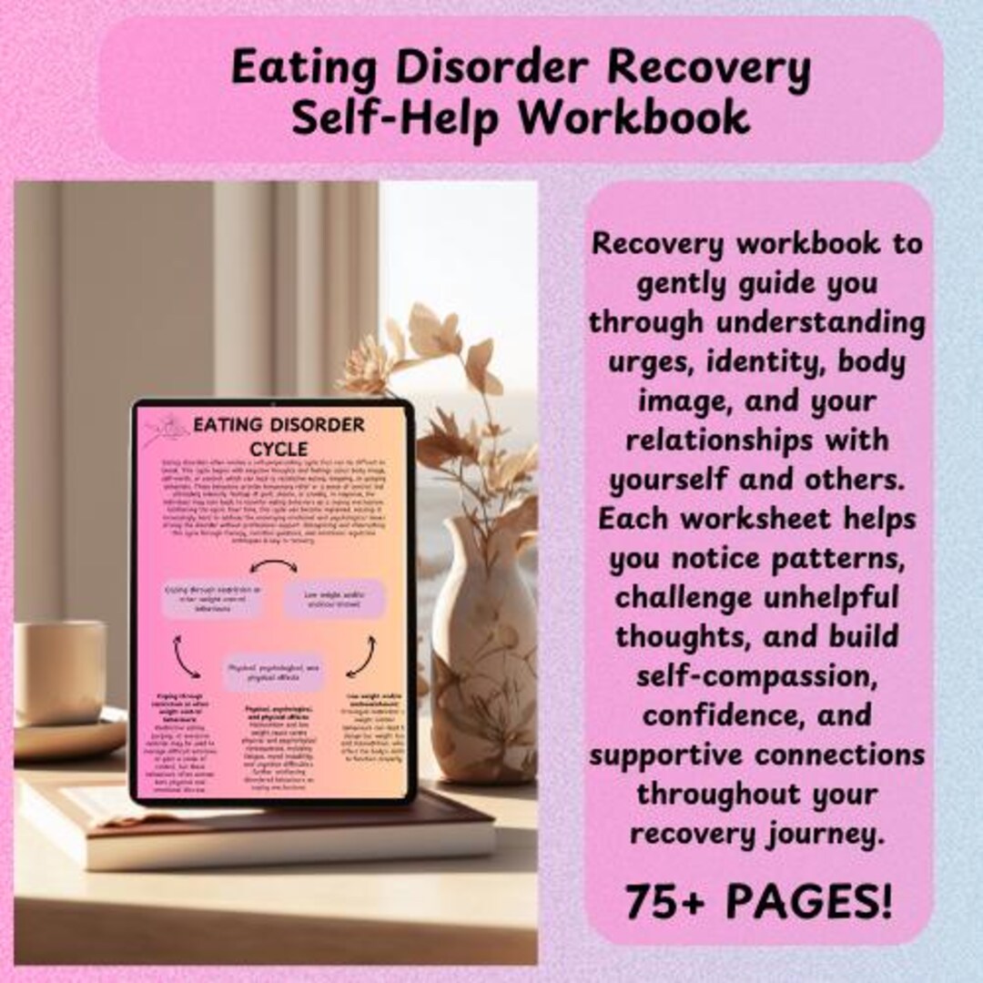 Complete Eating Disorder Recovery Workbook Printable CBT and DBT Skills ...