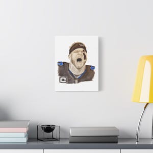 Canvas Print of Aiden Hutchinson from the Detroit Lions