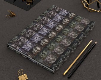 Classic Horror Movie Monsters Hardcover Journal | Retro Monster Notebook