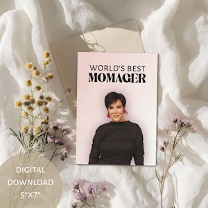 Cartão para o Dia das Mães para imprimir, inspirado em Garotas Malvadas Engraçadas, Livro de Queima de Papel, Mãe Legal, agradecimento à mãe, presente para ela, cartões para mães, inspiração para o ano 2000