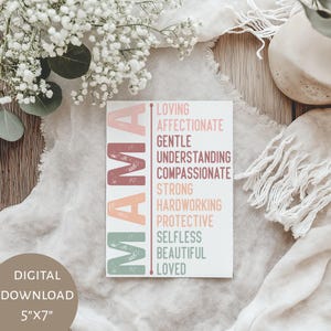 Cartão para o Dia das Mães para imprimir, Mamãe, Mamãe, Mamãe, Cartão para a mãe, agradecimento à mãe, presente para ela, cartões para mães, Presente para mães