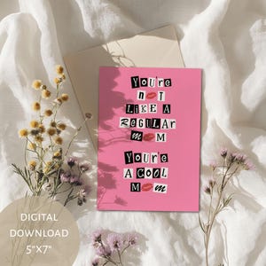 Afdrukbare Moederdagkaart, Funny Mean Girls geïnspireerd, Burn Book Cool Mom, waardering van moeder, cadeau voor haar, kaarten voor moeders, inspiratie voor jaar