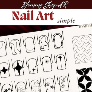 Plantilla de Práctica para Nail Art – Digital Download – PDF para Manicuristas Hobby y Profesionales