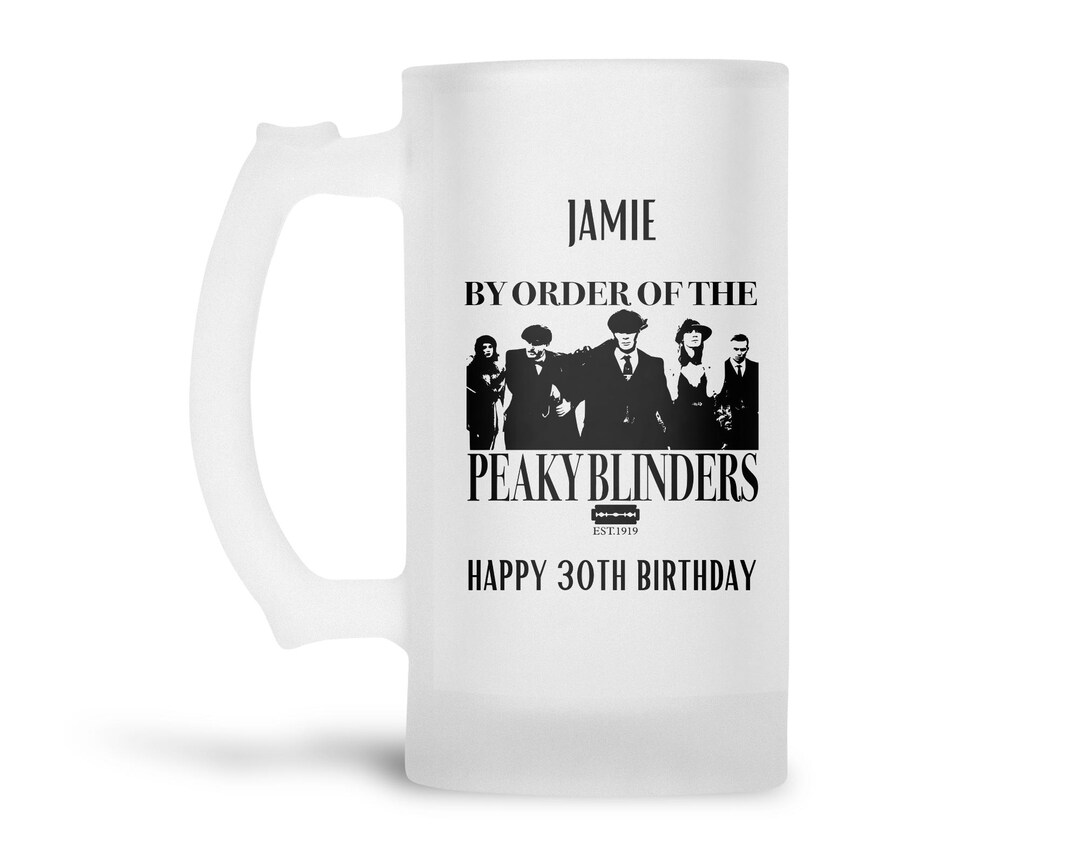 PERSONALISED Peaky Blinders Inspired Gin Wine Bottle Label Sticker Birthday 104