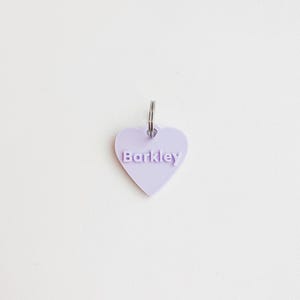 Custom Heart Pet ID Tag: Personalized 3D Printed Dog Tag
