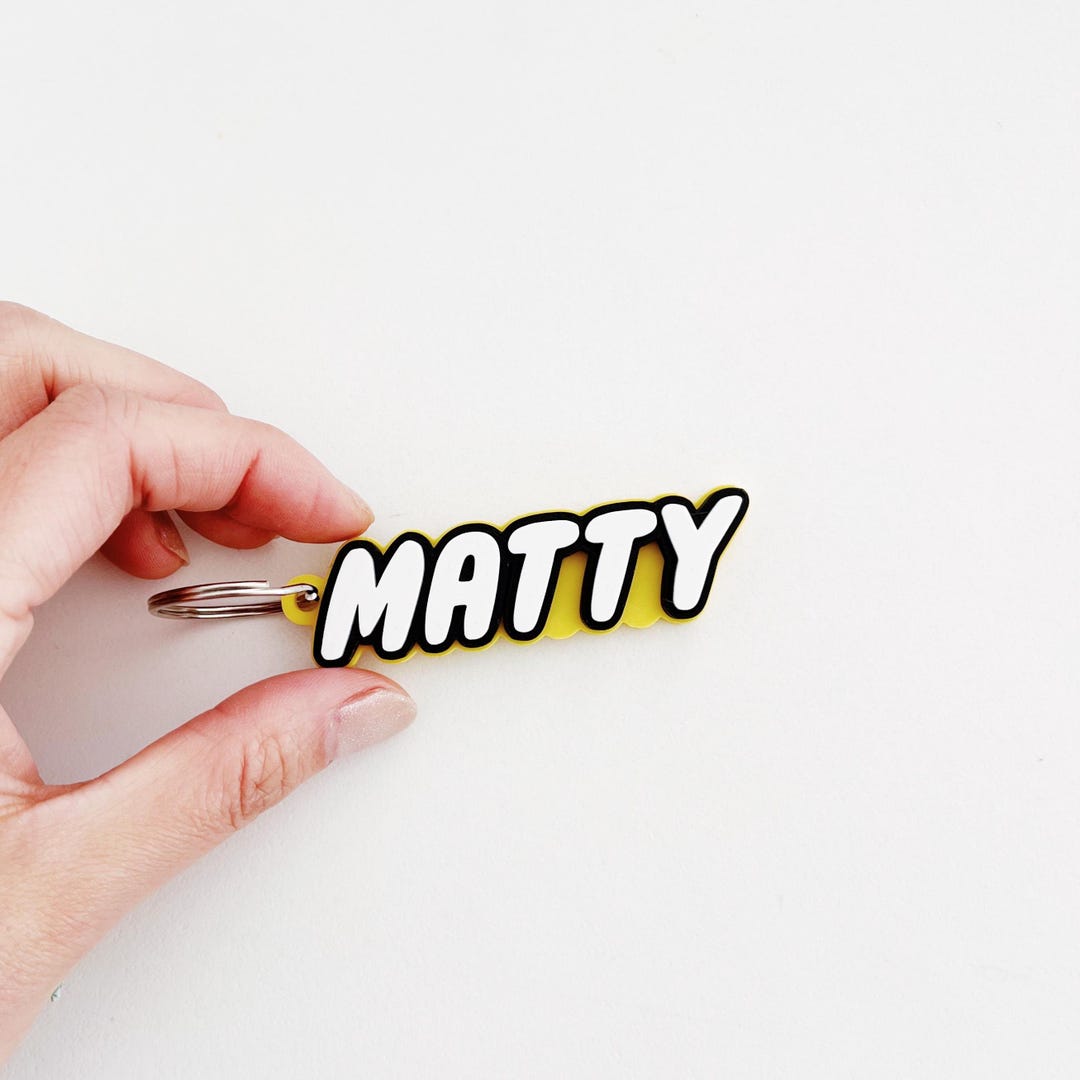 Fun Personalized Name Tag, Custom Name Tag, Kids Backpack Keychain ...