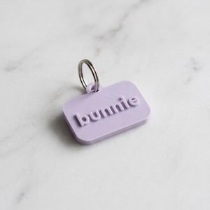 Custom Rectangular Pet ID Tag: Badge Style Dog Collar Tag