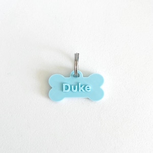 Bone Pet Tag, Custom Pet Tag, Personalized Pet ID Tag, Dog Tag, Dog Name Tag, Pet Gift, Dog Collar Tag, 3D Printed Pet Tag, Bone Dog Tag