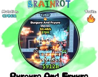 Burguro And Fryuro | 4B/s | Cyber Mutation +1 Traits | Steal a Brainrot