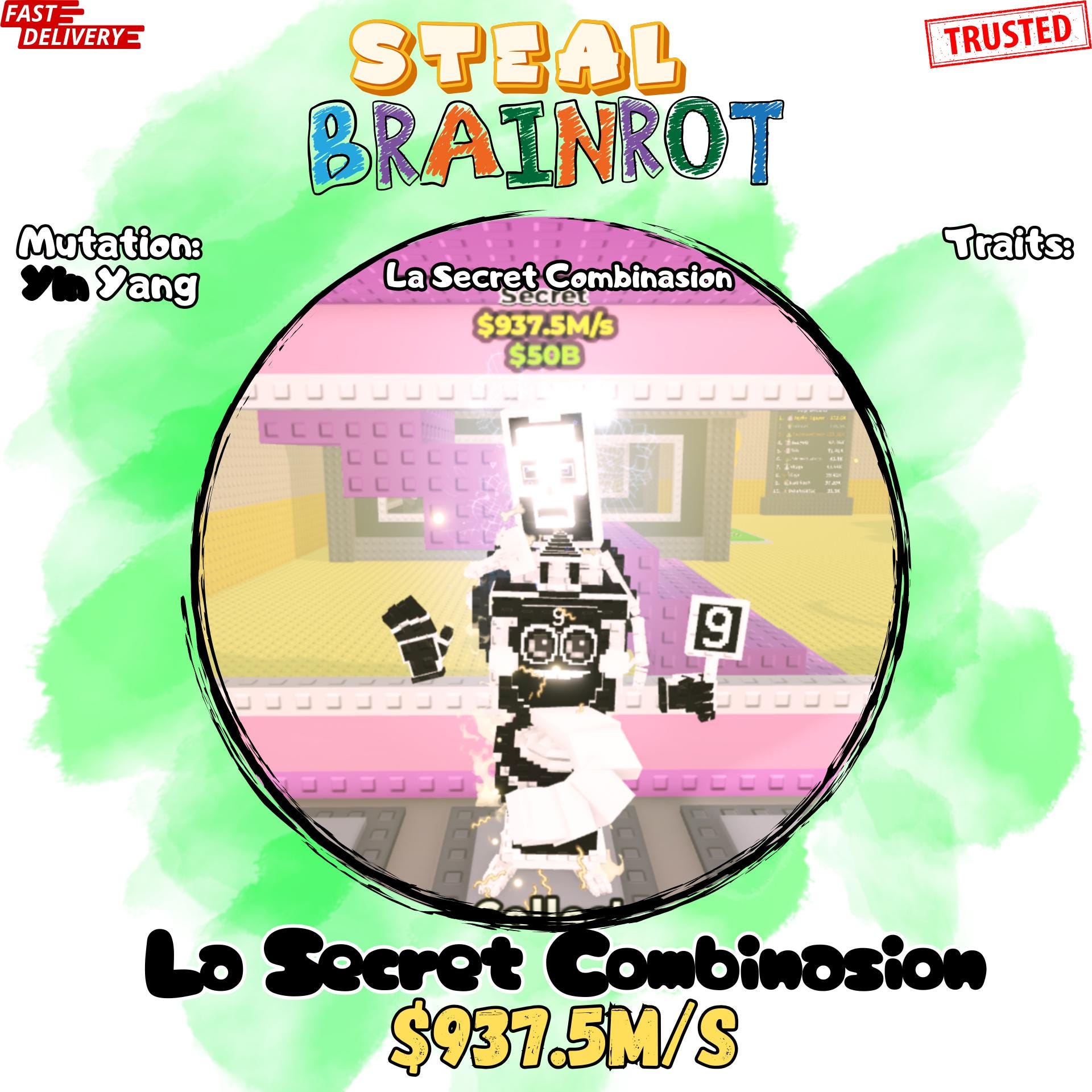 Steal A Brainrot- Los Combinasionas - Random Mutation Traits or Normal