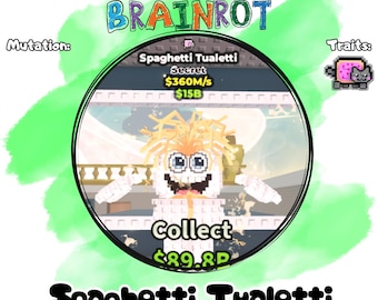 Spaghetti Tualetti / 360 M/s / +1 Rasgos / Robar un Brainrot