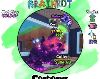 Cerberus | 3.8B/s | Galaxy Mutation +4 Traits | Steal a Brainrot