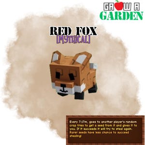 Red Fox Free Trillion Sheckles | Grow A Garden