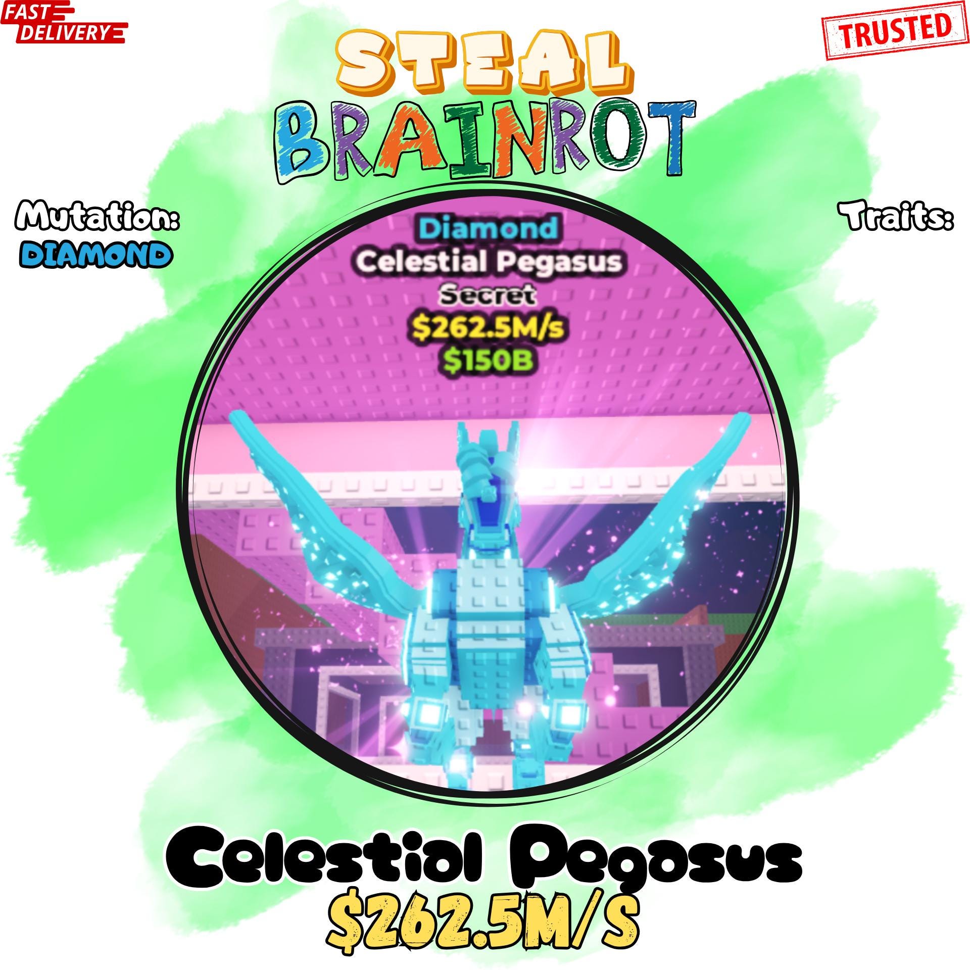 Code Brainrot Roblox : Dragon Frutini 350M/s | Livraison Instantanée